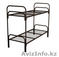 Кровати металлические двухъярусные для рабочих, кровати металлические оптом. - Изображение #4, Объявление #1428550