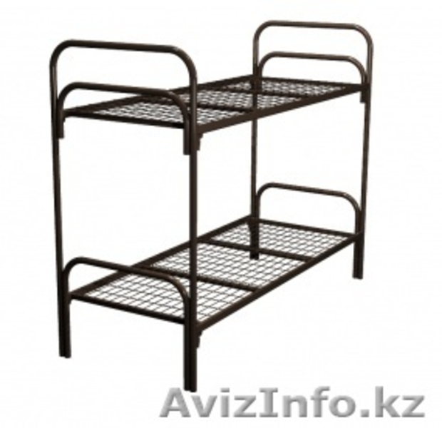 Кровати металлические двухъярусные для рабочих, кровати металлические оптом. - Изображение #4, Объявление #1428550